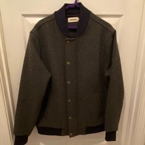 COPY - Taylor Stitch charcoal wool bomber size 40